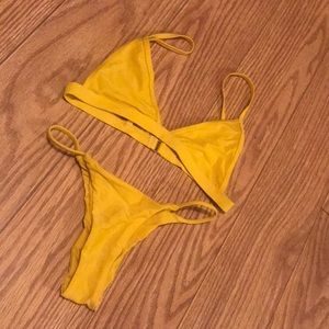Yellow bikini